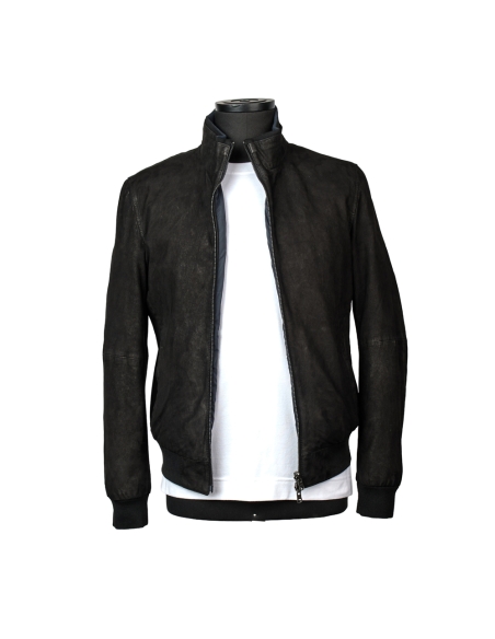 CAZADORA BOMBER PIEL MATE REVERSIBLE BLA