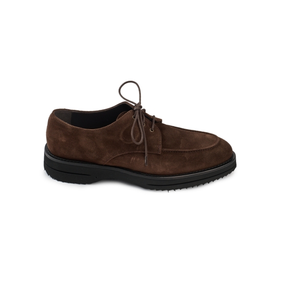 ZAPATO CORDONES PIEL ANTE MARRON BLACKCA