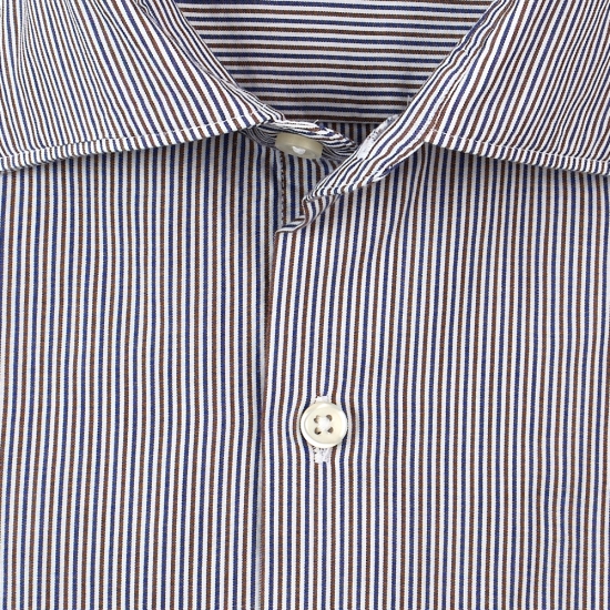 CAMISA ALGODON RAYAS PUÑO DOBLE USO VyV 2