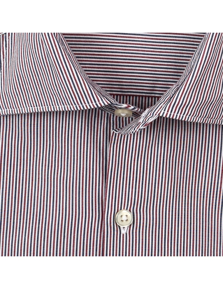 CAMISA ALGODON RAYAS PUÑO DOBLE USO VyV BLACKCAPE