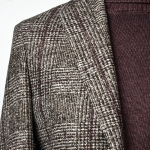 CHAQUETA JERSEY CUADROS  SIN FORRO BLACK 2