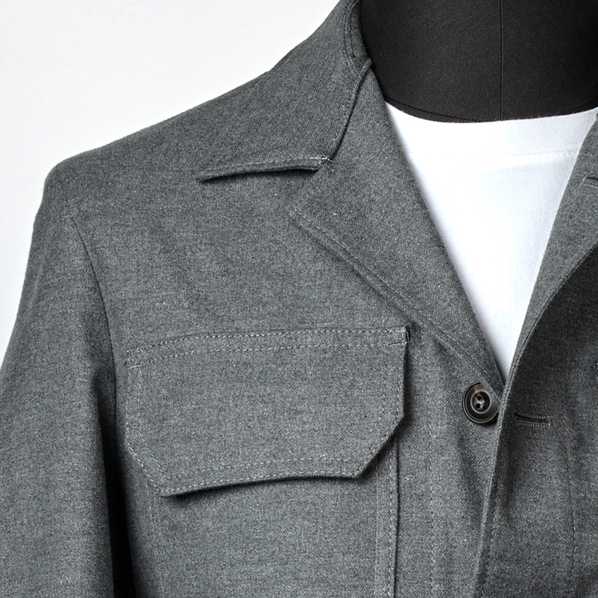 SOBRECAMISA OVER ALGODON TACTO CASHMERE BLACKCAPE