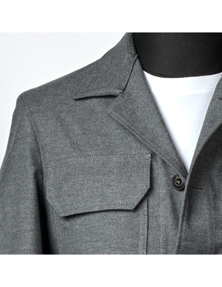 SOBRECAMISA OVER ALGODON TACTO CASHMERE BLACKCAPE