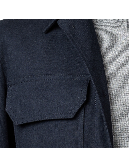 SOBRECAMISA OVER ALGODON TACTO CASHMERE BLACKCAPE