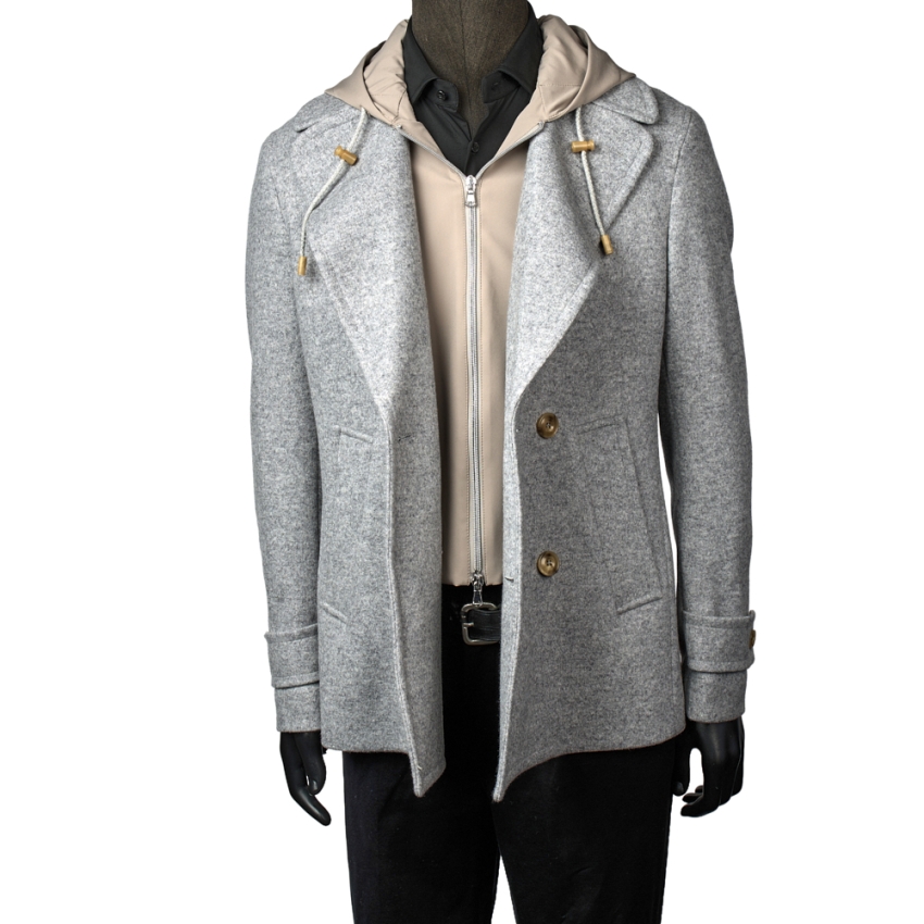 CHAQUETON PEACOAT TRAVEL CORTAVIENTOS Y CAPUCHA...