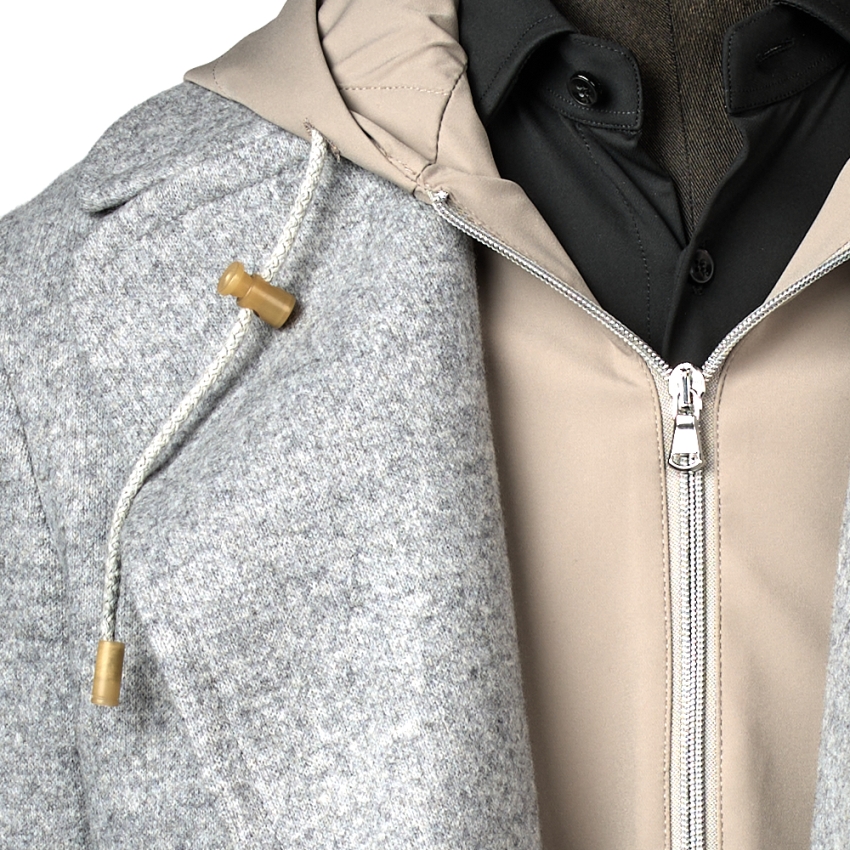 CHAQUETON PEACOAT TRAVEL CORTAVIENTOS Y CAPUCHA...