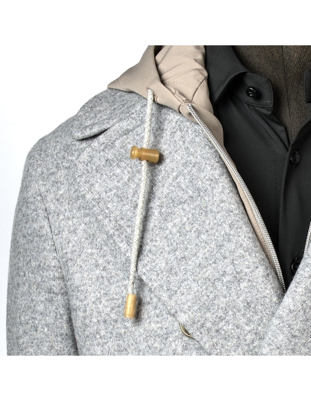 CHAQUETON PEACOAT TRAVEL CORTAVIENTOS Y CAPUCHA BLACKCAPE