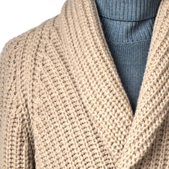 CARDIGAN CRUZADO LANA BOTON METAL BLACKCAPE