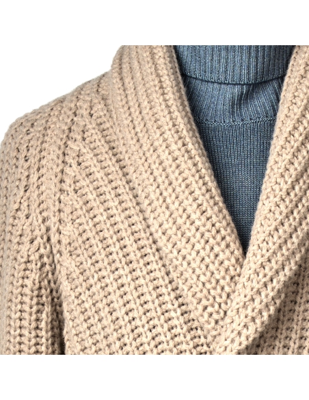 CARDIGAN CRUZADO LANA BOTON METAL BLACKCAPE