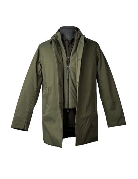 GABARDINA/TRENCH TRAVEL CON INTERNO BORREGUITO HWM BLACKCAPE