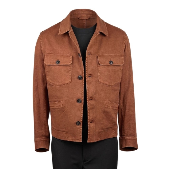 CHAQUETA SAFARI CIRCOLO ALG/LINO/EA  BLACKCAPE