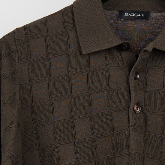 POLO JAQUARD MC ALGODON JEORDIES BLACKCAPE 2