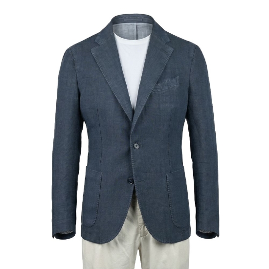 CHAQUETA D8 LINO TINTADO/LAVADO BLACKCAPE