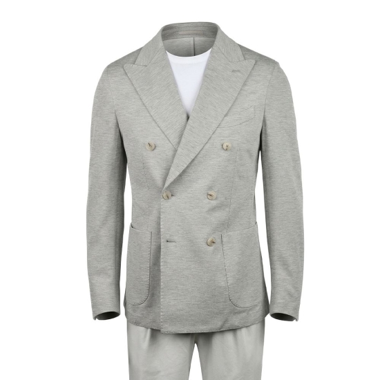 CHAQUETA JERSEY ALG/SEDA CRUZADA 195GR. BLACKCAPE