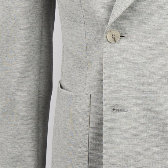 CHAQUETA JERSEY ALG/SEDA CRUZADA 195GR. BLACKCAPE 2
