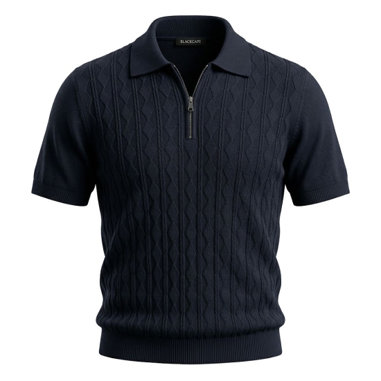 POLO MC CREMALLERA DIBUJO CANALE BLACKCAPE