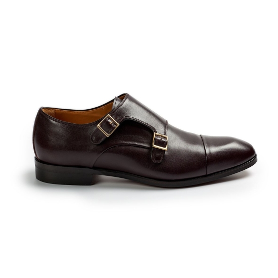 ZAPATOS DOBLE HEBILLA PIEL SUELA CUERO BLACKCAPE