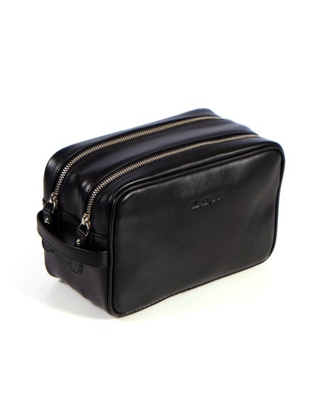 TRAVEL POUCH BLACKCAPE SAFIANO GENUINE  LEATHER NERO