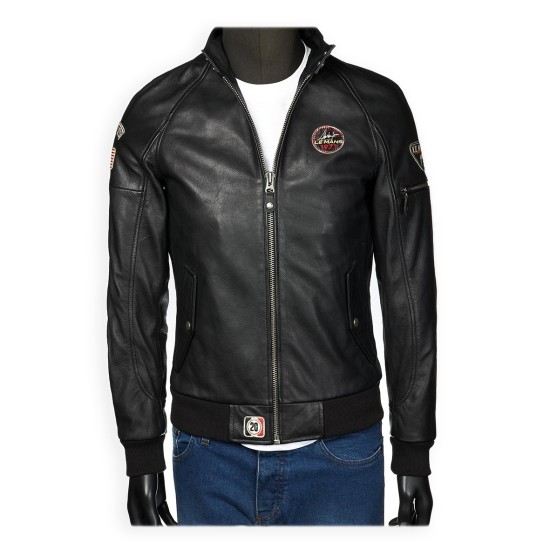 CAZADORA HARRY McQueen PIEL VINTAGE BLACKCAPE