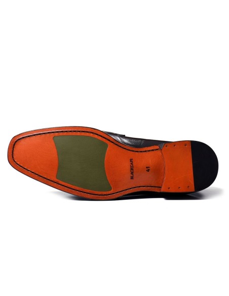 MOCASIN PIEL SUELA SUELA CUERO COSIDA BLACKCAPE