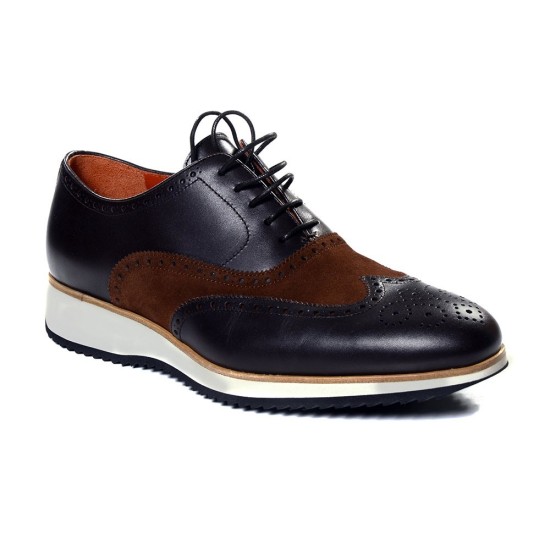 ZAPATO TROQUELADO BICOLOR SUELA GOMA BLAKCAPE 2