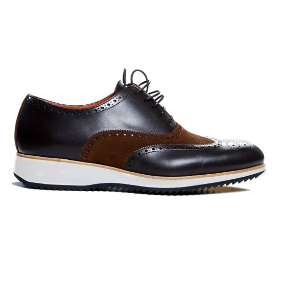 ZAPATO TROQUELADO BICOLOR SUELA GOMA BLAKCAPE