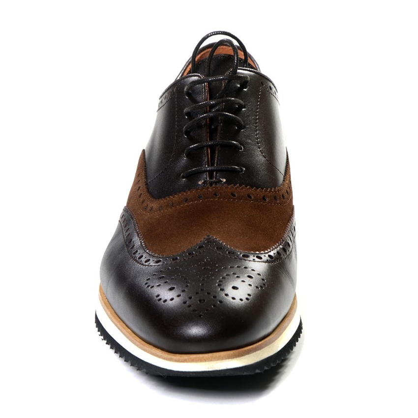 ZAPATO TROQUELADO BICOLOR SUELA GOMA BLAKCAPE