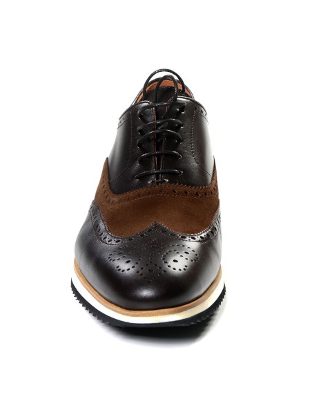 ZAPATO TROQUELADO BICOLOR SUELA GOMA BLAKCAPE