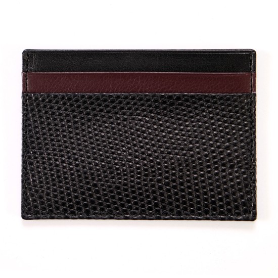 TARJETERO LIZARD BLACKCAPE